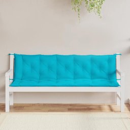 vidaXL Tuinbankkussens 2 st oxford stof turquoise