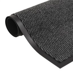 vidaXL Droogloopmatten 2 st rechthoekig getuft 90x150 cm antraciet