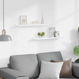vidaXL Fotoplanken 2 st 60x9x3 cm MDF wit