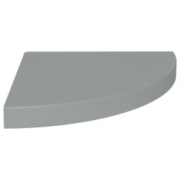 vidaXL Hoekschappen zwevend 2 st 35x35x3,8 cm MDF grijs