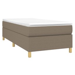 vidaXL Boxspring bed 90x190 cm stof taupe