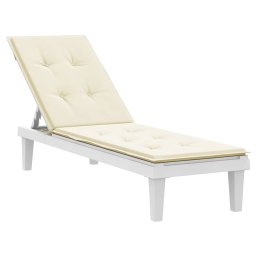 vidaXL Terrasstoelkussen (75+105)x50x4 cm crèmekleurig