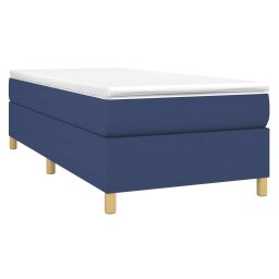 vidaXL Boxspring bed 100x200 cm stof blauw