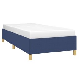 vidaXL Bedframe zonder matras 100x200 cm stof blauw