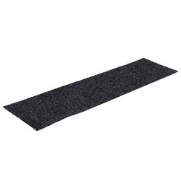 vidaXL Trapmatten zelfklevend 15 stuks 76x20 cm donkergrijs rechthoekig