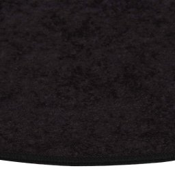 vidaXL Vloerkleed wasbaar ø120 cm antracietkleurig