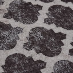 vidaXL Vloerkleed wasbaar ø120 cm meerkleurig