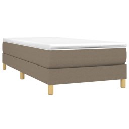vidaXL Boxspring bed 90x200 cm stof taupe