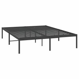 vidaXL Bedframe metaal zwart 140x200 cm