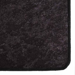 vidaXL Vloerkleed wasbaar 80x150 cm antracietkleurig