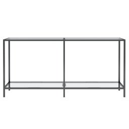 vidaXL Wandtafel 160x35x75,5 cm gehard glas transparant