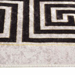 vidaXL Vloerkleed wasbaar 190x300 cm lichtbeige