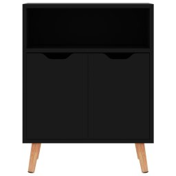 vidaXL Dressoir 60x30x72 cm bewerkt hout hoogglans zwart
