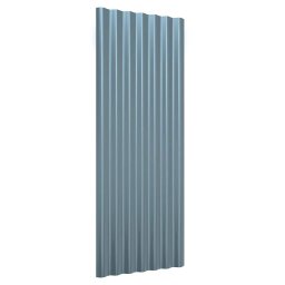 vidaXL Dakpanelen 12 st 100x36 cm gegalvaniseerd staal grijs