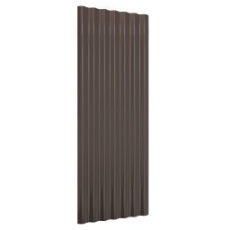 vidaXL Dakpanelen 12 st 100x36 cm gegalvaniseerd staal bruin