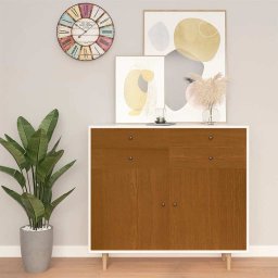 vidaXL Meubelfolie zelfklevend 500x90 cm PVC eikenkleurig