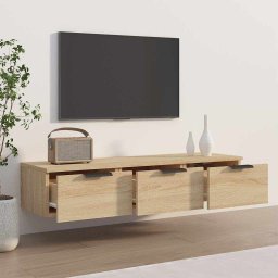 vidaXL Wandkast 102x30x20 cm bewerkt hout sonoma eikenkleurig