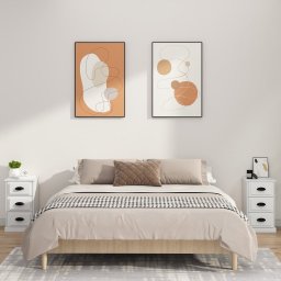 vidaXL Nachtkastje 39x39x67 cm bewerkt hout wit