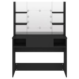vidaXL Kaptafel met LED-verlichting 100x40x135 cm MDF zwart
