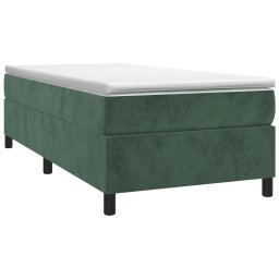 vidaXL Boxspring bed 90x190 cm fluweel donkergroen