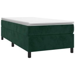 vidaXL Boxspring bed 100x200 cm fluweel donkergroen