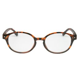 Melleson Optics Leesbril +1.00 Mat Havanna Rond
