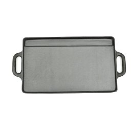 vidaXL Grillplaat dubbelzijdig 50x23 cm gietijzer