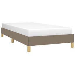 vidaXL Bedframe zonder matras 80x200 cm stof taupe