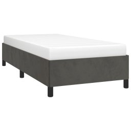 vidaXL Bedframe zonder matras 90x190 cm fluweel donkergrijs