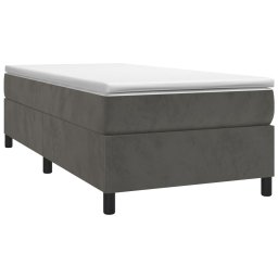 vidaXL Boxspring bed 90x190 cm fluweel donkergrijs