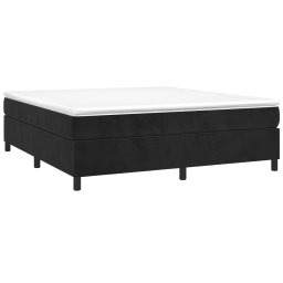 vidaXL Boxspring bed 180x200 cm fluweel zwart