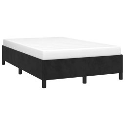 vidaXL Bedframe zonder matras 120x200 cm fluweel zwart