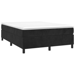 vidaXL Boxspring bed 140x190 cm fluweel zwart