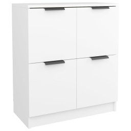 vidaXL Dressoirs 2 st 60x30x70 cm bewerkt hout wit
