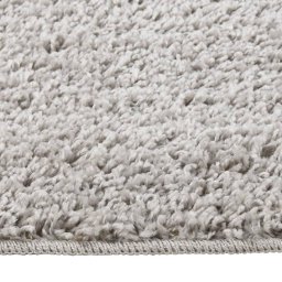 vidaXL Vloerkleed shaggy anti-slip 80x150 cm lichtgrijs