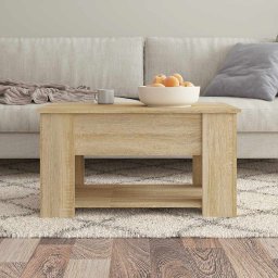 vidaXL Salontafel 79x49x41 cm bewerkt hout sonoma eikenkleurig