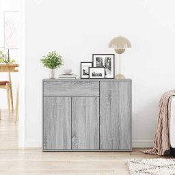 vidaXL Dressoir 88x30x70 cm bewerkt hout grijs sonoma eikenkleurig