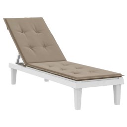 vidaXL Terrasstoelkussen (75+105)x50x4 cm taupe