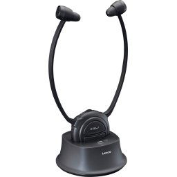 Lenco Hoofdtelefoon HPW-400BK draadloze gehoorversterker-hoofdtelefoon