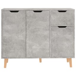 vidaXL Dressoir 90x30x72 cm bewerkt hout betongrijs