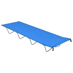 vidaXL Campingbedden 2 st 180x60x19 cm oxford stof en staal blauw