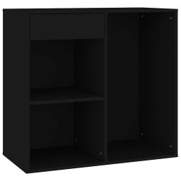 vidaXL Cosmeticakast 80x40x75 cm bewerkt hout zwart