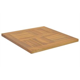 vidaXL Tafelblad vierkant 50x50x2,5 cm massief teakhout