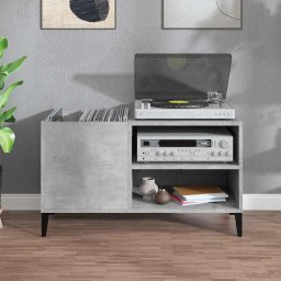 vidaXL Platenkast 84,5x38x48 cm bewerkt hout betongrijs