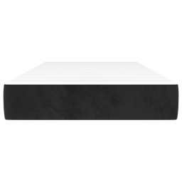 vidaXL Pocketveringmatras medium 80x200x20 cm fluweel zwart