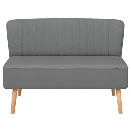 vidaXL Bank 117x55,5x77 cm stof lichtgrijs