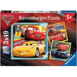 Disney Cars 3 Puzzel - Legendes van de baan (3 x 49 stukjes)
