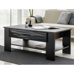 Rechthoekige salontafel BLASTER 105 cm zwart