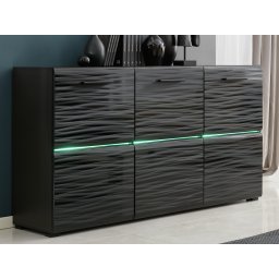 Dressoir BLASTER 3 deuren zwart