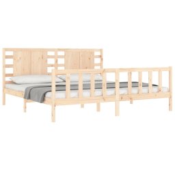 vidaXL Bedframe zonder matras massief grenenhout 200x200 cm